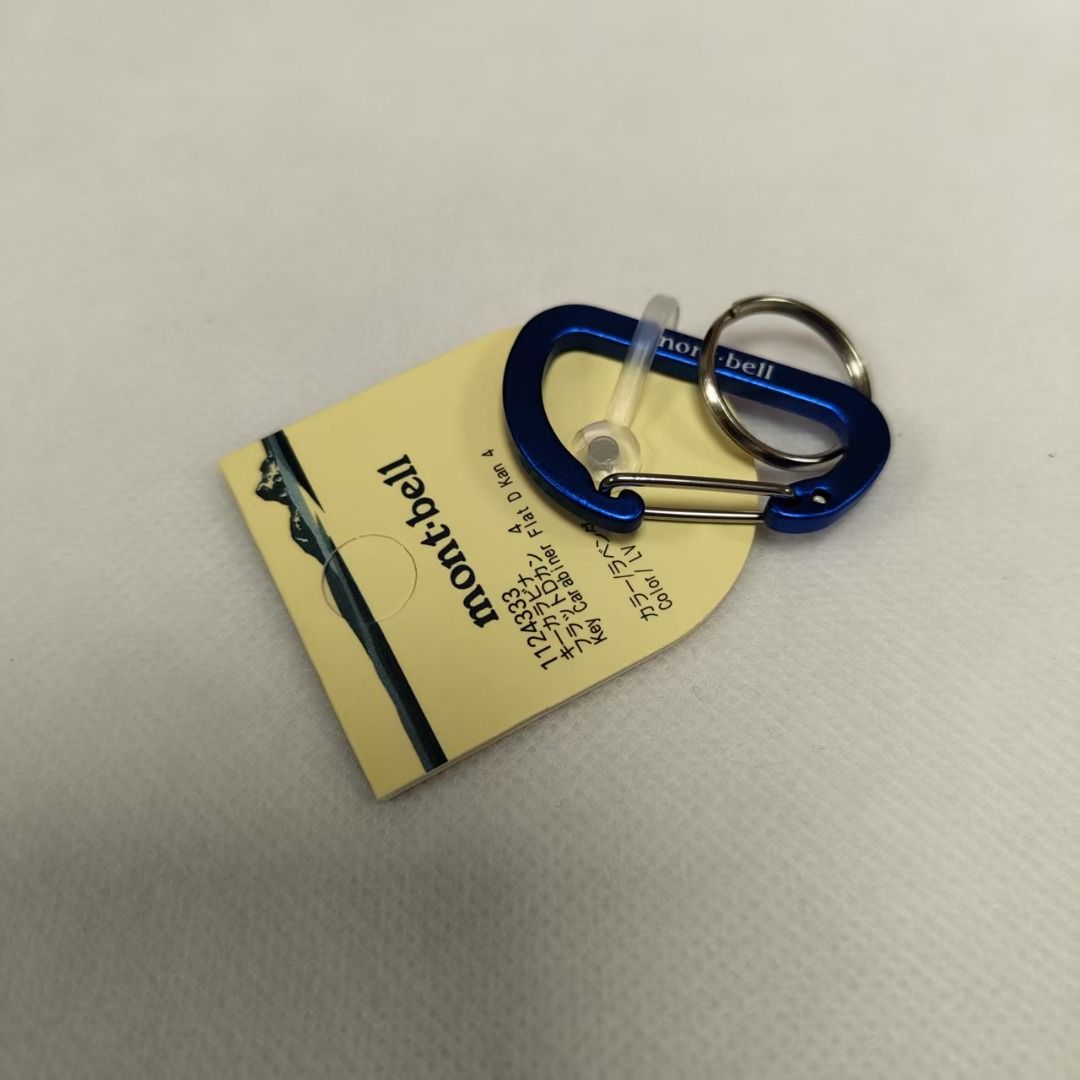 由 wy-prestige (刊登 ID 1374254796，圖片 2) 提交，位於 桃園市 (Taoyuan) 的 mont-bell KEY CARABINER 多色 黑/鋁灰/綠/藍/紫 多色選擇 (類別：其他運動配件)，說明：🔸【材質】鋁合金 🔸【重量】5克 🔸【尺寸】25x40mm 🔸【型號】FLAT D KAN 4鎖匙扣#1124333 ⚠️*請勿用於攀登或支撐人體重量。