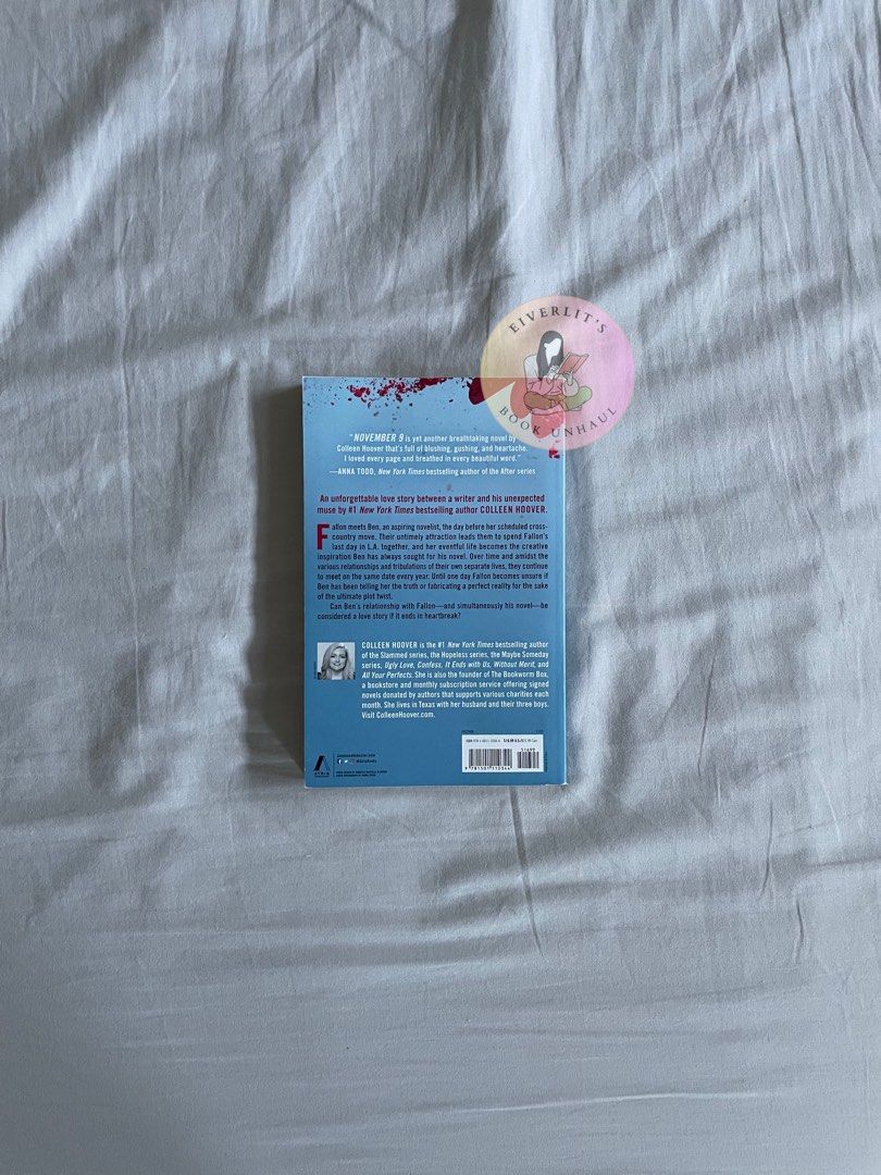 November 9 by Colleen Hoover (Paperback) (Category: Storybooks) located in Consolacion. Submitted by eiverlit (Listing ID 1374285211, Image 2). Description: November 9 by Colleen Hoover (Paperback) details: - BRAND NEW - with slight dent on the front page - perfectly in good condition - no tanning or ripped pages - rfs: decluttering.