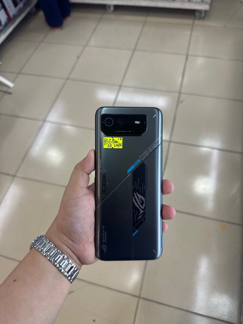 ROG 6D 256gb Global FU (Category: Asus) located in San Juan City. Submitted by javedsgadgetshop (Listing ID 1374255920, Image 2). Description: INSTALLMENT OPTIONS : SPAY LATER / GGIVES / CREDIT CARD! WE BUY AND SELL SO PWEDE MAGBINTA OR SWAP ! Quick Specs : ROG 6D •256gb •NTC Variant •Good batt health •Factory Unlock •95% Smoothness •No hidden issue | No Repaired •100% Authentic | Not Refurbished •w/ Box Charger & store warranty ❣️ - serial can b