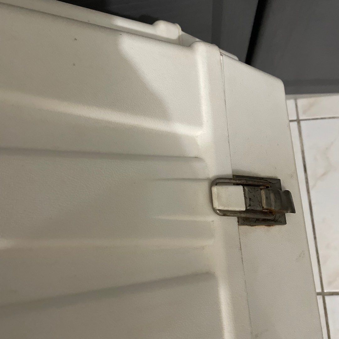 Sewing Machine Storage Box Organizer (Category: Storage Boxes & Baskets) located in Quezon City. Submitted by iywm_ (Listing ID 1374223376, Image 3). Description: ▪️see pics for size and condition ▪️rfs: decluttering ▪️shipping via grab/lalamove only.