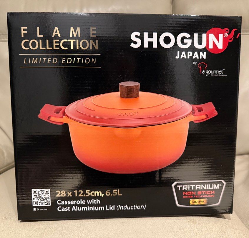 Shogun Flame Collection Casserole with Cast Aluminum Lid