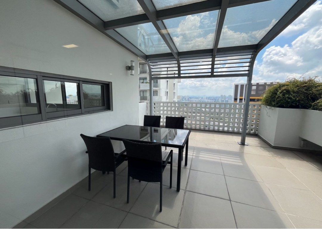 Sky Habitat (Category: Condos & ECs) located in Singapore. Submitted by breatheinbreatheout (Listing ID 1374320837, Image 3). Description: • High floor 🏙️ • Unblocked facing ✅ • No afternoon sun ✅ • Good condition; well-maintained ✔️ • very good location; convenient ✔️ • walking distance to Junction 8 🚶‍♀️ • Accesses two MRT lines 🚆 • Famous school nearby 🏫 • swimming pool, playground, common reading area 🏊‍♀️ • Please contact me for more de