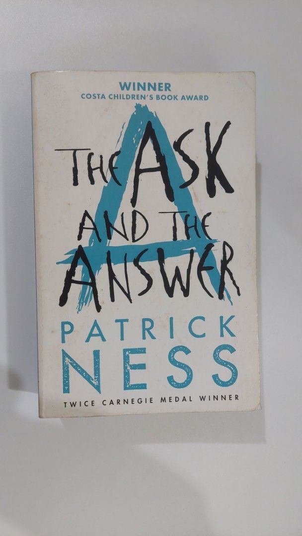 The Ask and the Answer by Patrick Ness (Category: Storybooks) located in Taguig. Submitted by danilc (Listing ID 1374201661, Image 1). Description: The Ask and the Answer by Patrick Ness Well used Yellowing and stains on pages (mostly front and back first pages - see pictures) Minimal small scratches No page tears RFS: Decluttering Area: BGC, Taguig City No meet-ups Shipping fee shouldered by buyer (Grab/ lalamove/ LBC) Payment: Gcash/Maya :).