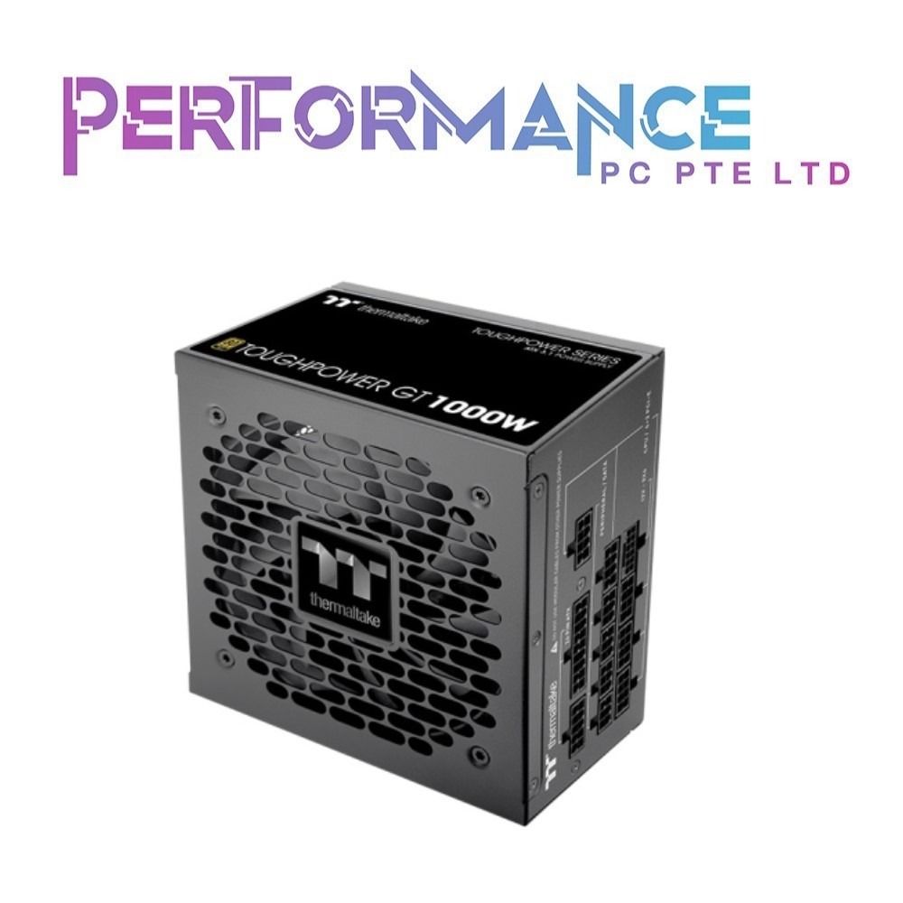 THERMALTAKE TOUGHPOWER GT 1000W/1200W ATX 3.1 80 PLUS Gold (7 YEARS WARRANTY BY CORBELL TECHNOLOGY) (Category: Other Accessories) located in Singapore. Submitted by performance.pc.pte.ltd (Listing ID 1374238299, Image 3). Description: 1000W-$166 1200W-$184 Please chat on Carousell to check stocks availability and quote respective listing at the store to purchase the carousell listed price. STORE PICK UP AT: Performance PC Pte Ltd SIM LIM SQUARE #