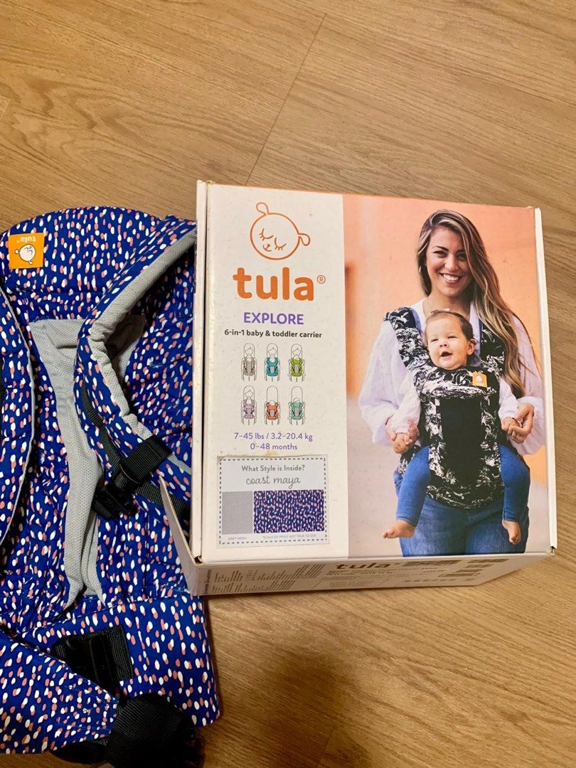Tula Baby Carrier (Category: Carriers & Slings) located in Singapore. Submitted by rareracket08 (Listing ID 1374269230, Image 1). Description: - Tula baby carrier - bought at $299 at mother care - just used once. As good as new - all box set and user manual are present .