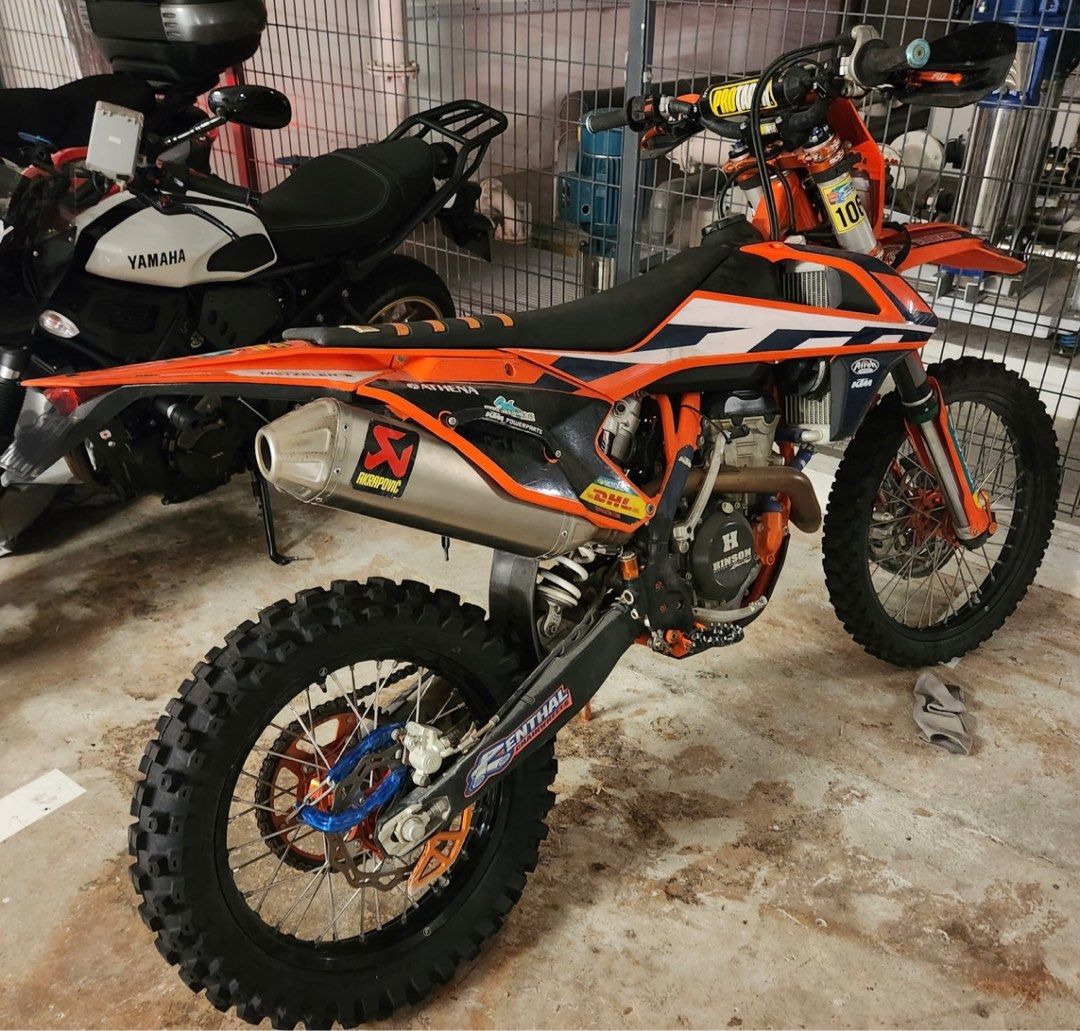 2016 KTM 350 EXC Motorcycle (Category: Class 2A) located in Singapore. Submitted by passiondriven (Listing ID 1374382789, Image 1). Description: Hey there! Selling my KTM 350 EXC motorcycle. It's in great condition, and I've taken good care of it. It's been well-maintained and is ready to go. If you're looking for a reliable and fun ride, this is the one for you. Feel free to ask any questions. I'm happy to provide more details or photos if neede