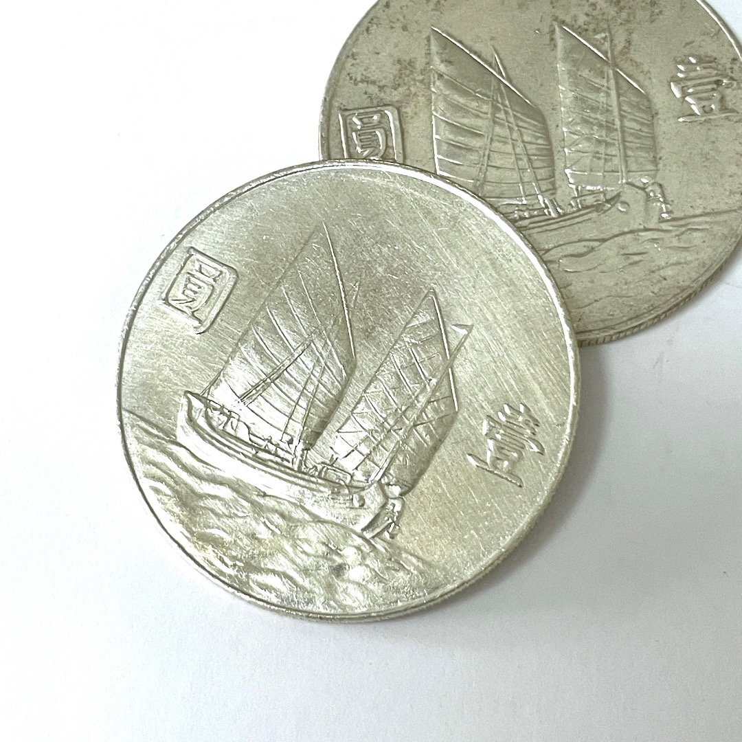 銀貨？ 中華民国二十三年　帆船 約２７g