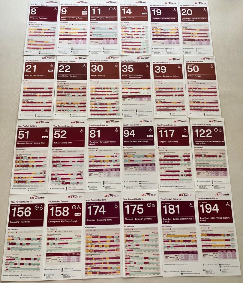 ⚠️ ⚠️ ⚠️ [UPDATED LISTING] Stacks 9, 10 & 11: Assorted SBS Transit/SMRT ...