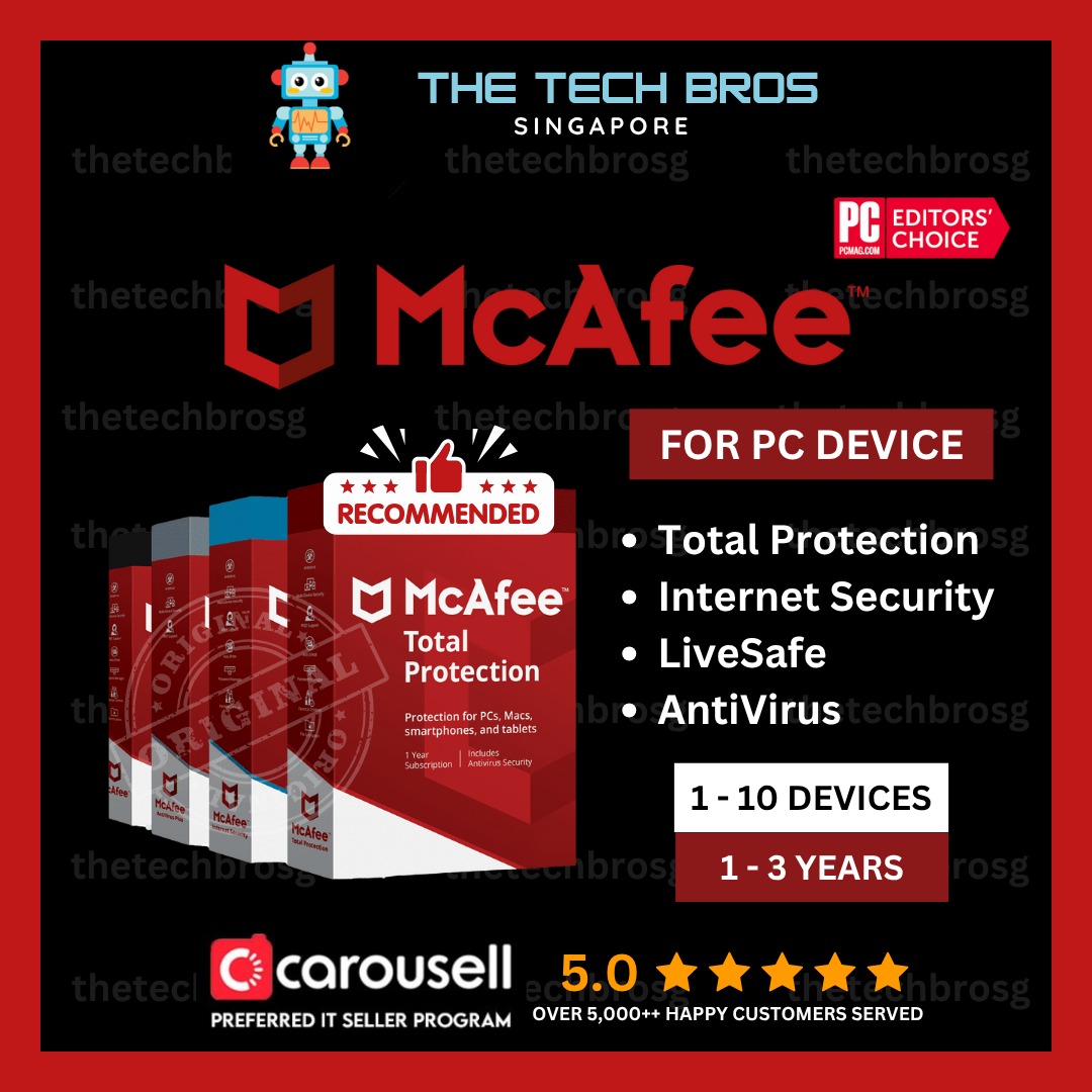 ⭐ Original McAfee Antivirus Software For Windows & MacOS | Total ...