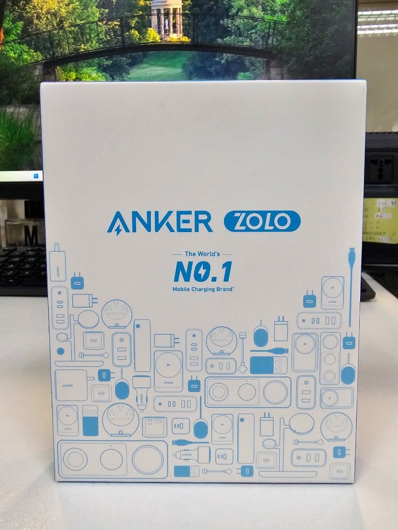 ANKER ZOLO WIRELESS POWERBANK sealed (Category: Batteries & Power Banks) located in Pasig City. Submitted by vicetart (Listing ID 1374482875, Image 1). Description: slightly nego Anker Zolo Wireless Powerbank with Magsafe strong magnet 10000mah 30w fast charger can use as phone stand Color: Black w/ built-in type-C cord.
