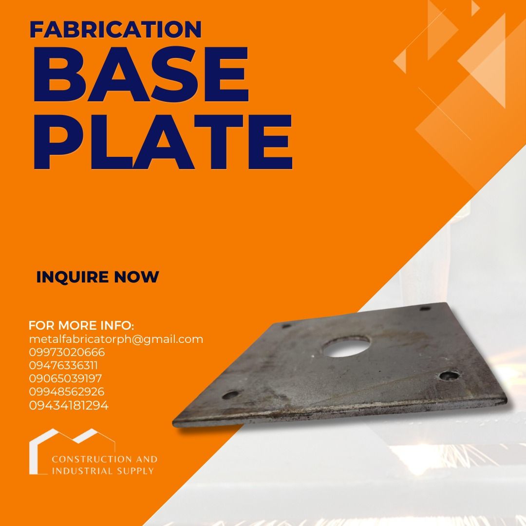 Base Plate | Stifferner Plate | HDG Plate with holes | Cut Size Plate ...