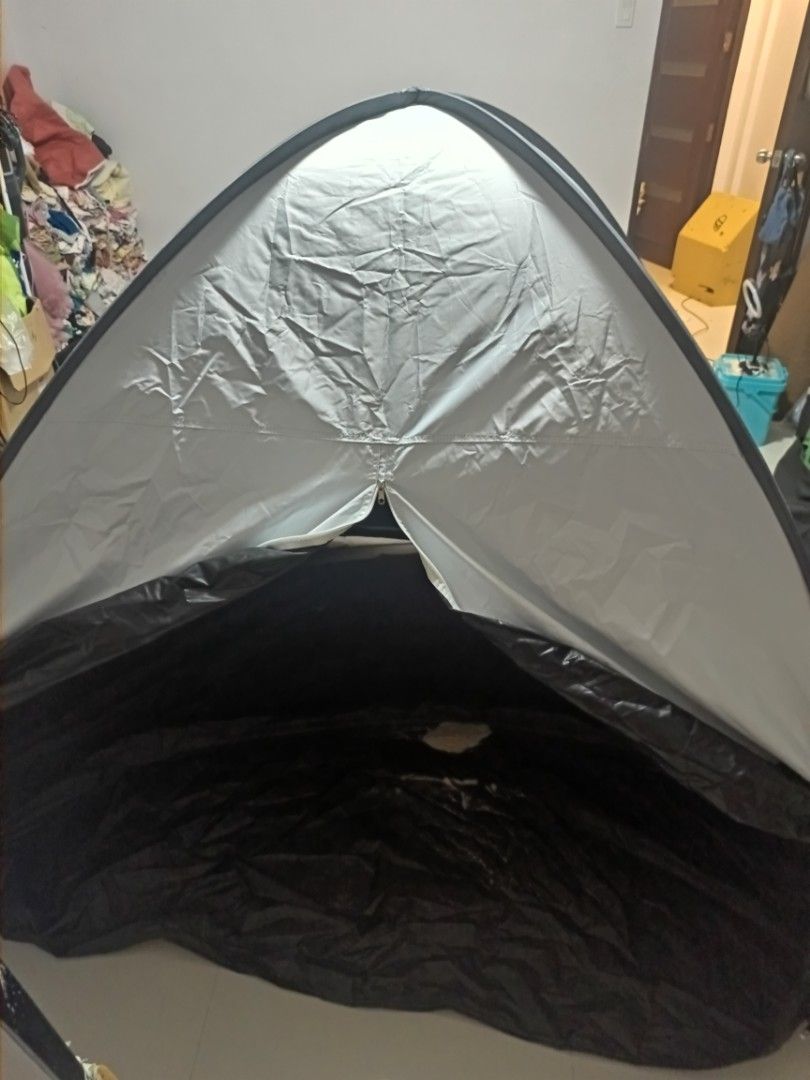 BEACH TENT (Category: Hiking & Camping) located in Lucena. Submitted by jmjm31 (Listing ID 1374440810, Image 2). Description: HALOS BAGO PA UV PROTECTION JAPAN GALING NAPAKA GANDA, WITH LAGAYAN.