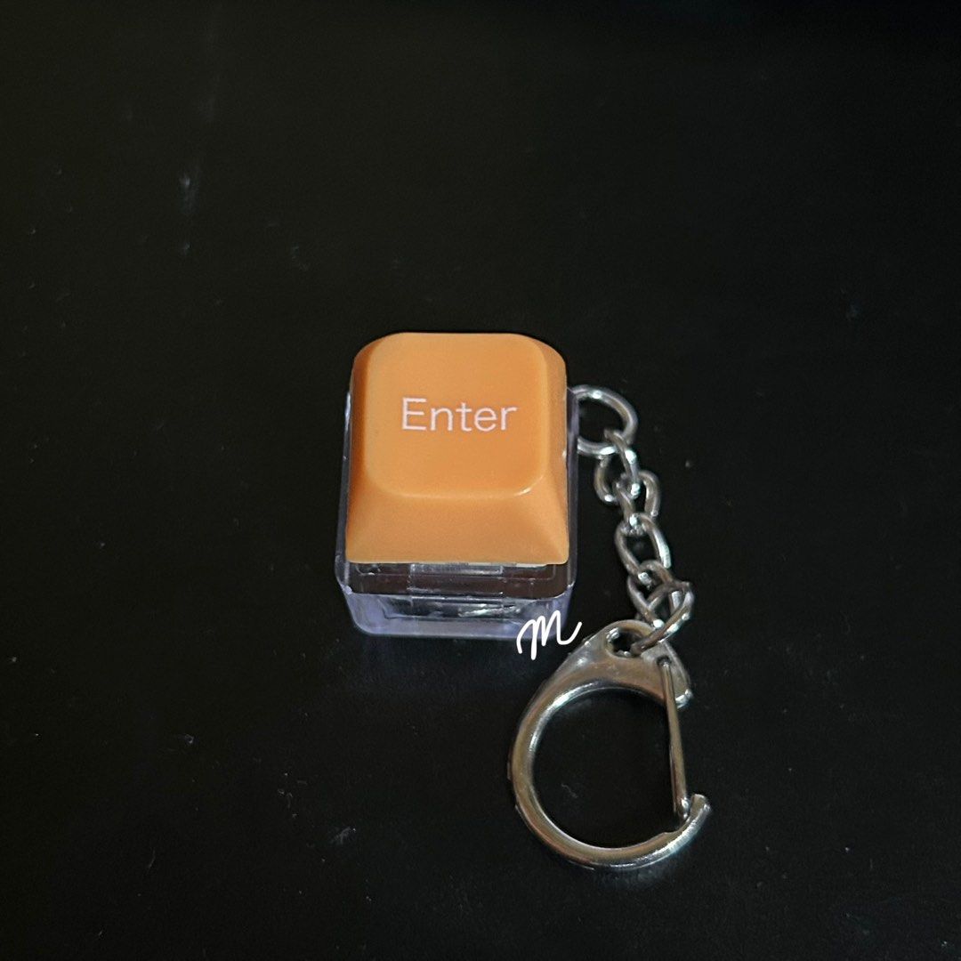 Clicky keycap charm keychain anik anik (Category: Character Goods) located in Quezon City. Submitted by mt_20 (Listing ID 1374389103, Image 2). Description: Clicky keycap - enter = lights up when keycap is pressed down = has a clicky sound *unused - spare bought from japan *good condition *no pamphlet and gashapon case mod (qc loc): grab lalamove jnt mop: gcash gotyme.