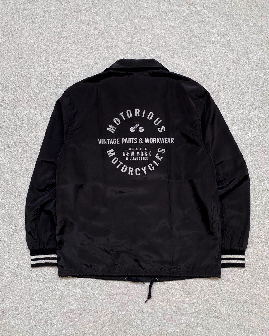 coach jacket rider, Fesyen Pria, Pakaian , Atasan di Carousell