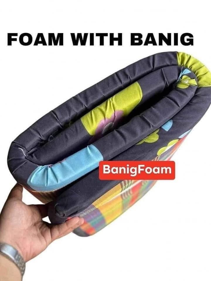 Foam banig (Category: Bed Frames & Mattresses) located in Manila. Submitted by saguittarian06 (Listing ID 1374468597, Image 3). Description: Foam banig Single 500 Double 550 Queen 680 King 730.