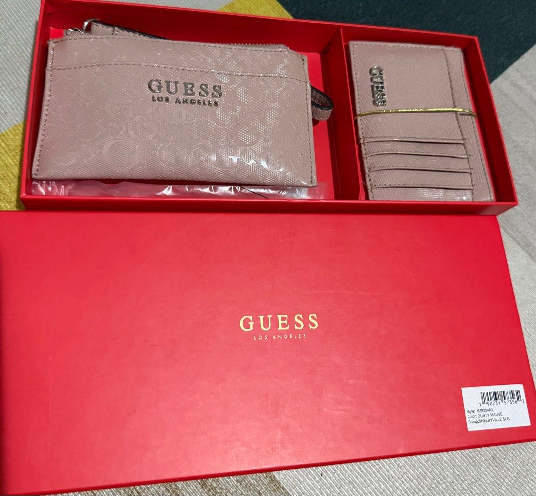 Guess wallet and card holder set (Category: Wallets & Card holders) located in Cavite. Submitted by yapee. (Listing ID 1374431631, Image 2). Description: Like new, used only once In very good condition Color light pink.