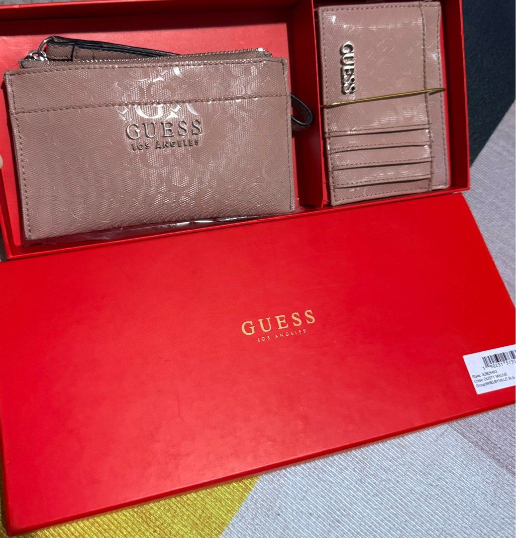 Guess wallet and card holder set (Category: Wallets & Card holders) located in Cavite. Submitted by yapee. (Listing ID 1374431631, Image 3). Description: Like new, used only once In very good condition Color light pink.