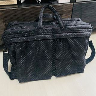 Head Porter Black Beauty Duffle Bag HP Dot柄 黑色 大袋62977655694979119