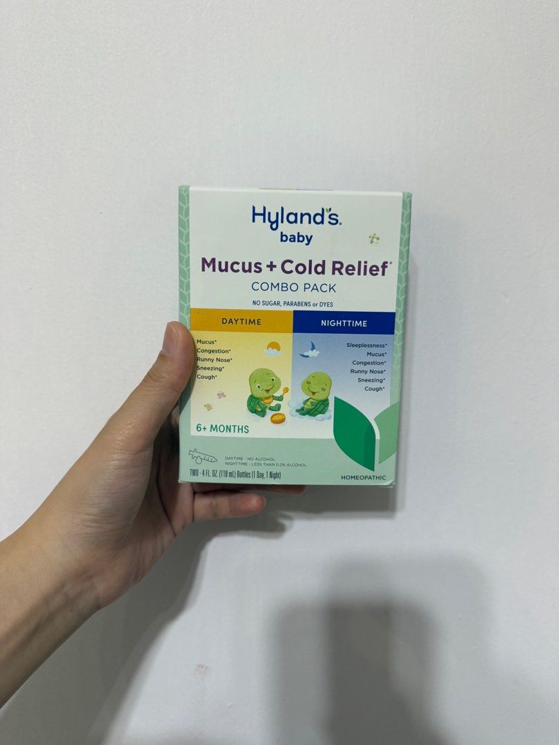 Hyland’s Baby Mucus Cold Relief Combo 6+ (Category: Weaning & Toddler Feeding) located in Singapore. Submitted by vny907 (Listing ID 1374417708, Image 1). Description: Bough wrongly. Brand new, ordered on iherb on June 2025. Expiry date Oct 2026.