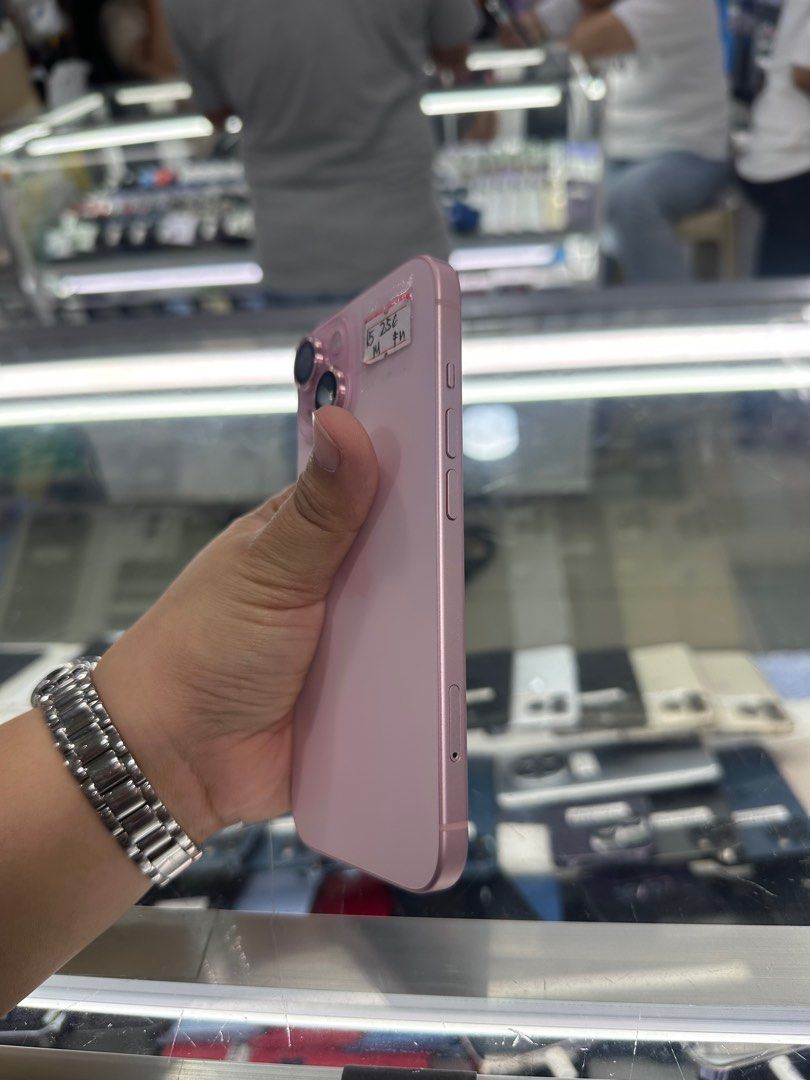 Iphone 15 256gb 92% batt FU NTC (Category: iPhone 15 Series) located in San Juan City. Submitted by javedsgadgetshop (Listing ID 1374475517, Image 3). Description: INSTALLMENT OPTIONS : SPAY LATER / GGIVES / CREDIT CARD! WE BUY AND SELL SO PWEDE MAGBINTA OR SWAP ! Quick Specs : Iphone 15 •256gb •NTC Variant •Good batt health •Factory Unlock •95% Smoothness •No hidden issue | No Repaired •100% Authentic | Not Refurbished •w/ OEM Charger & store wa