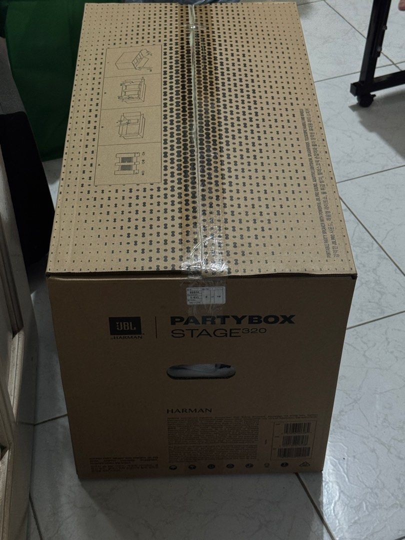 JBL Partybox 320 (Category: Soundbars, Speakers & Amplifiers) located in Manila. Submitted by shopup.ph (Listing ID 1374461184, Image 3). Description: JBL Partybox Stage 320 ✅ Color : Black ✅ Unused, With warranty Rfs: Too big for our restaurant .