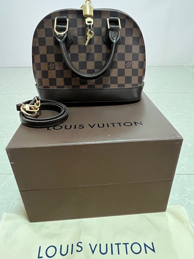 LV Alma BB (Category: Luxury Bags & Wallets) located in Quezon City. Submitted by red_velvetbox (Listing ID 1374351454, Image 1). Description: LV alma BB From Glamora with box, dustbag and sling.