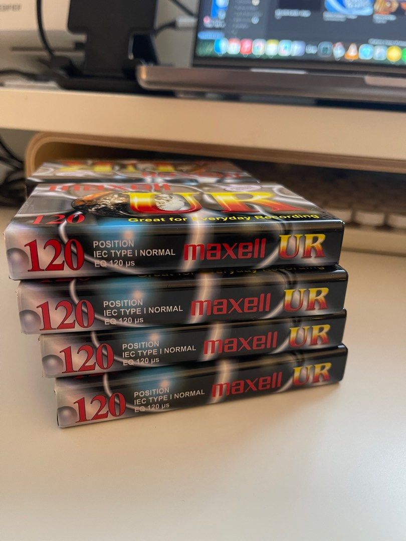 Maxell UR 120 blank cassette tape sealed (Category: Other Audio Equipment) located in Mandaluyong City. Submitted by bigjsdeclutter (Listing ID 1374484959, Image 3). Description: take all for 1200.