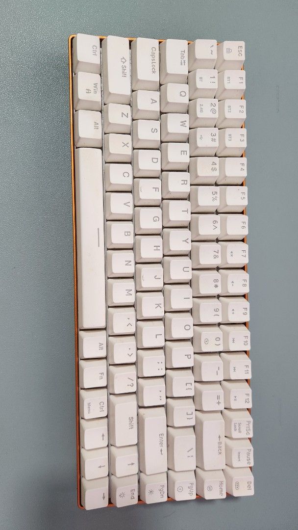 Mechanical Keyboard Red Switches (Category: Computer Keyboard) located in Singapore. Submitted by splutch (Listing ID 1374342570, Image 2). Description: Used customised keyboard with hot swappable red switches for around 2 years. The 'B' and 'U' keys are insensitive or overly sensitive at times, but other than that it is working fine..