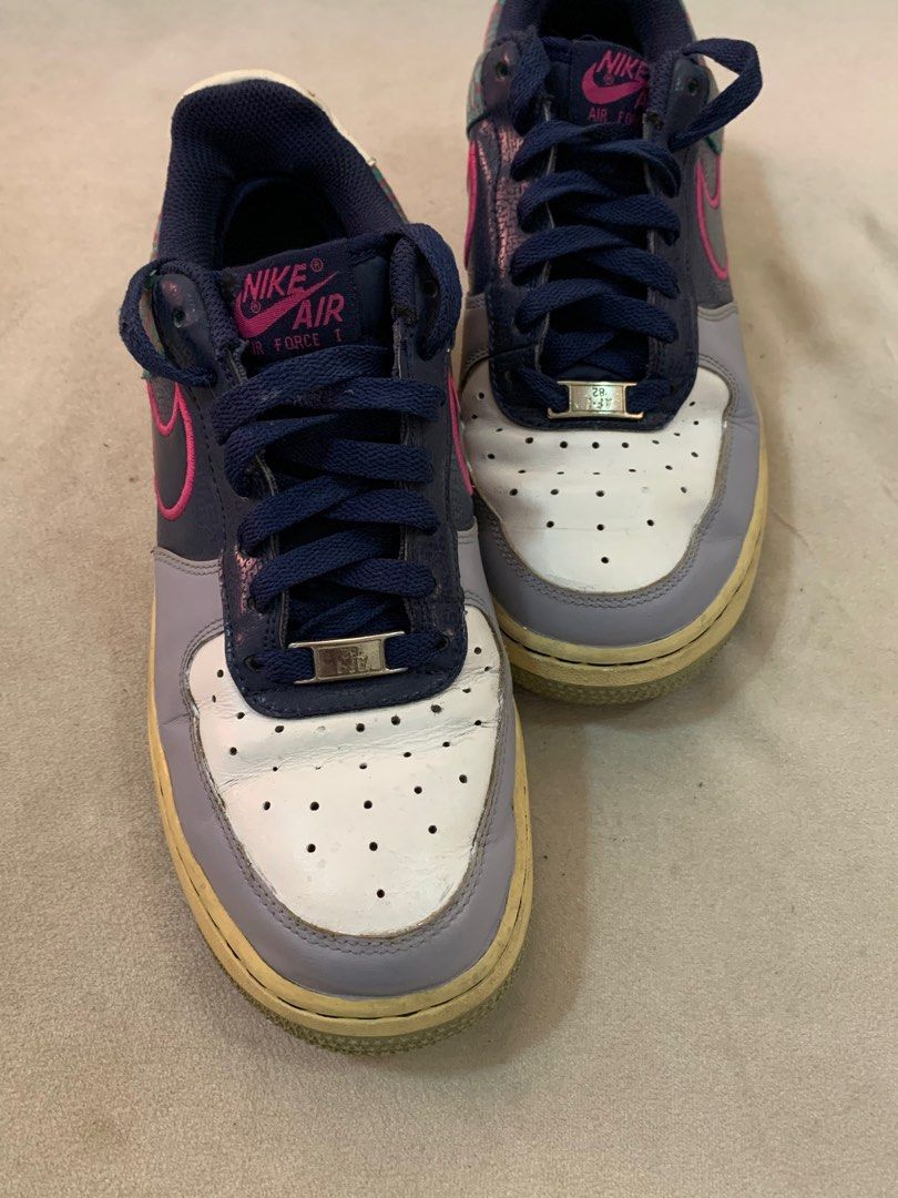 Sepatu Air Force Mid Zipper Nike Air Force Midnight Navy Fusion