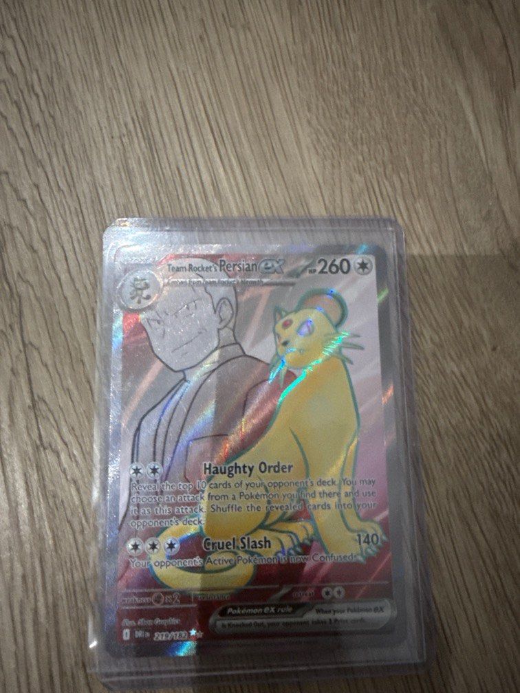 Pokemon cards team rocket Persian ex 219/182, Hobbies & Toys, Toys & Games  on Carousell