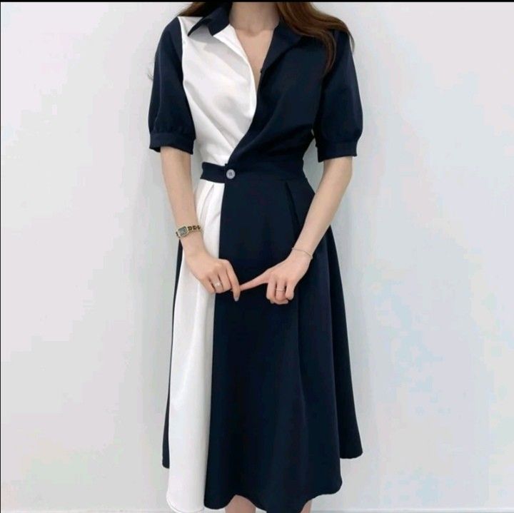 Polo Shirt Dress (Category: Dresses) located in Manila. Submitted by tomieee0 (Listing ID 1374395952, Image 1). Description: Og price: 295 Used once for gathering Free size up to large Back garter adjustable waistline.