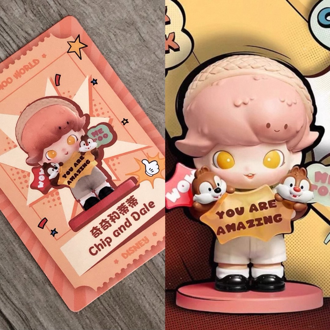 【拆盒未拆袋】Pop Mart, Dimoo x 迪士尼 Disney 系列盲盒 (Chip and Dale), 興趣及遊戲, 玩具 ...