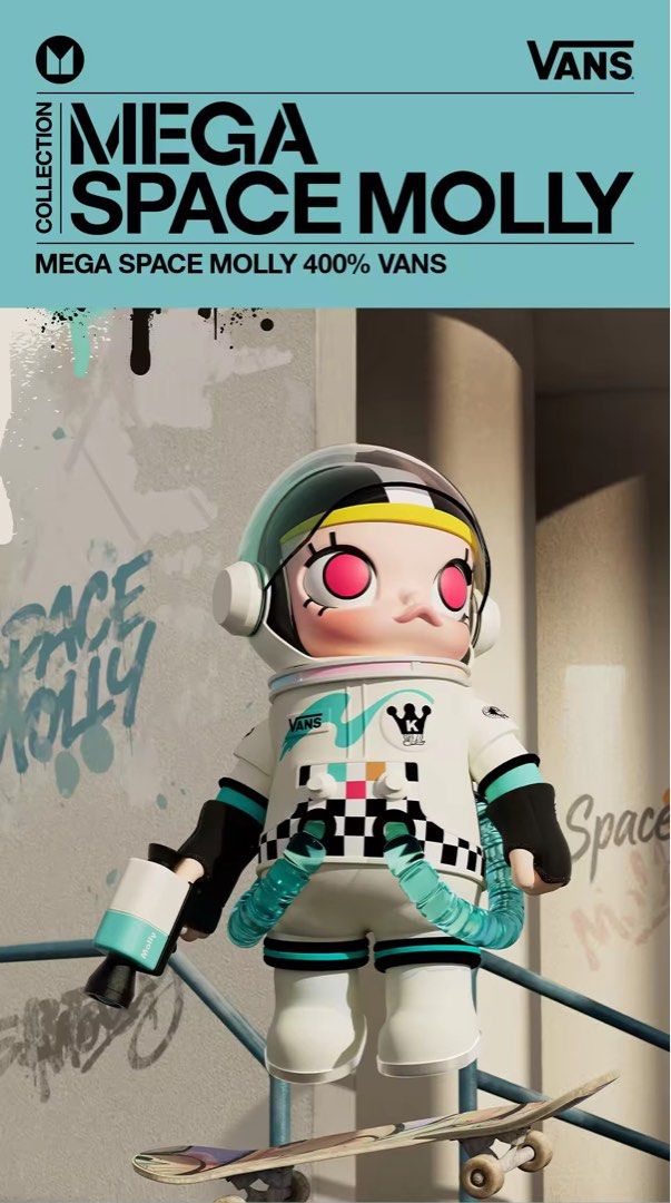 POP MART MEGA SPACE MOLLY 400% VANS, Hobbies & Toys, Toys
