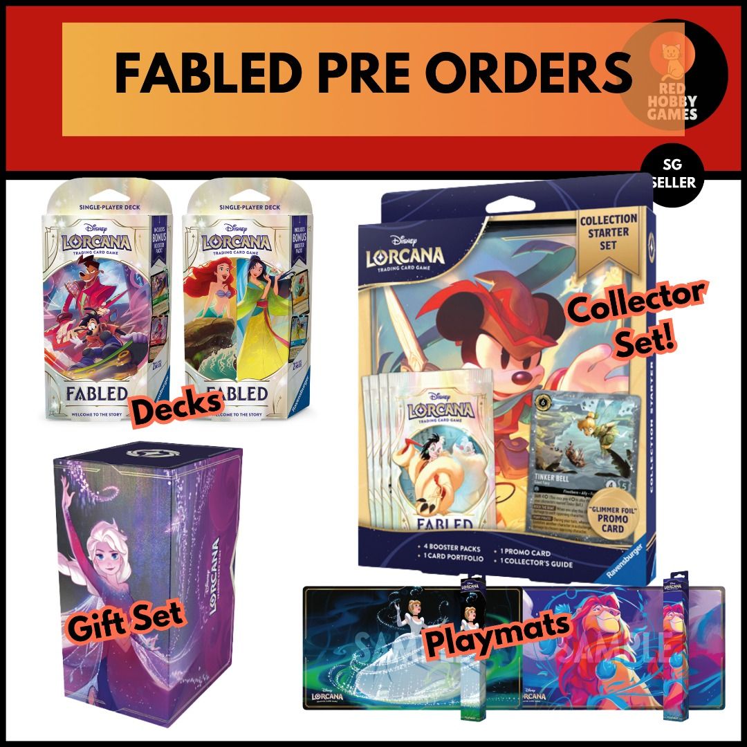 PRE-ORDER] FABLED - WELCOME TO THE STORY | DISNEY LORCANA | REGISTERED  BUSINESS, Hobbies & Toys, Toys & Games on Carousell