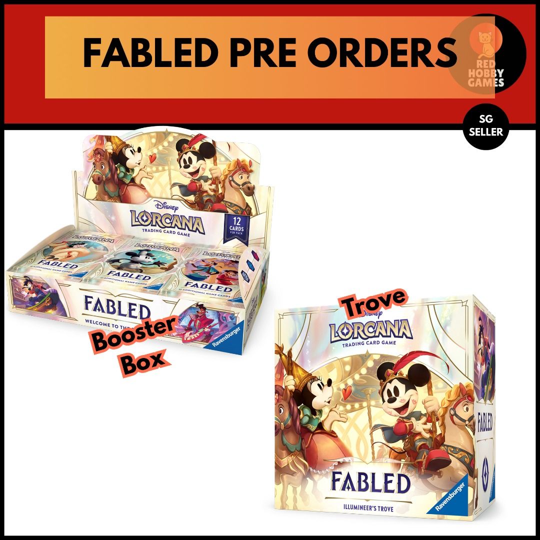PRE-ORDER] FABLED - WELCOME TO THE STORY | DISNEY LORCANA | REGISTERED  BUSINESS, Hobbies & Toys, Toys & Games on Carousell