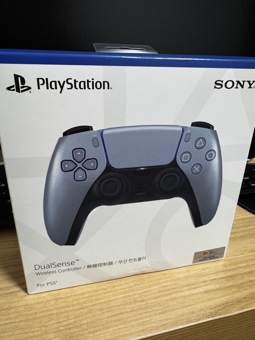 PS5 Dualsense Controller sealed brand new SG local version with the official warranty(silver/metal red)63108480674946111