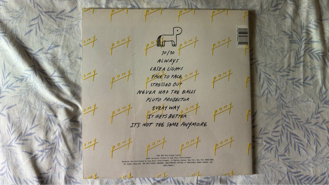 Rex Orange County ‘pony’ Vinyl / LP (Category: Vinyls) located in Mandaluyong City. Submitted by iannaflores (Listing ID 1374358738, Image 2). Description: .