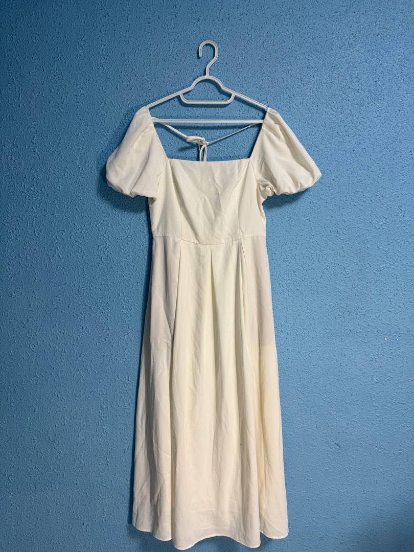 SAMPLE-Rome Dress - White