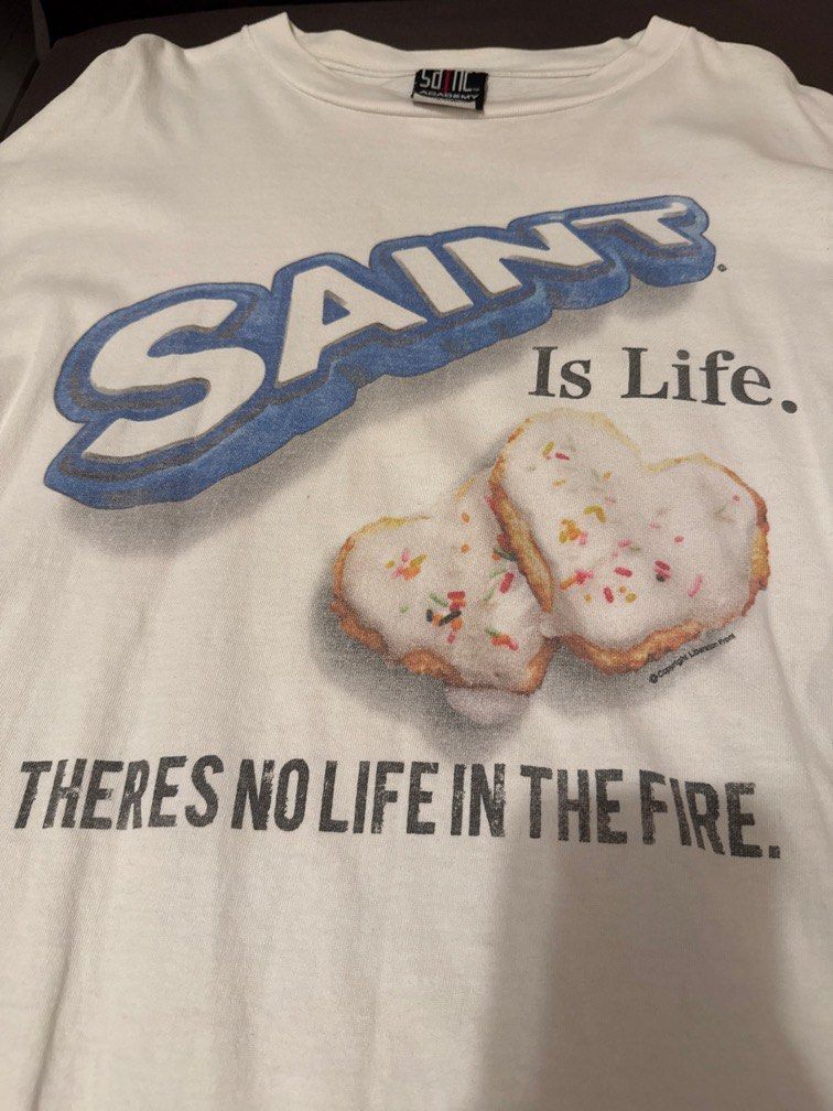 Saint Mxxxxxx OREO Saint Mxxxxxx Saint Michael L Oreo Tee, 男裝