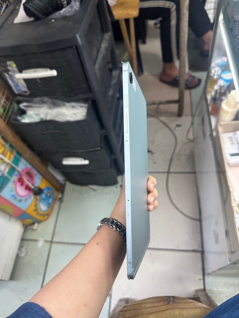 Samsung Tab S9 FE 5G 128gb NTC FU (Category: Android) located in San Juan City. Submitted by javedsgadgetshop (Listing ID 1374476944, Image 3). Description: INSTALLMENT OPTIONS : SPAY LATER / GGIVES / CREDIT CARD! WE BUY AND SELL SO PWEDE MAGBINTA OR SWAP ! Quick Specs : Samsung Tab S9 FE 5G •128gb •NTC Variant •Good batt health •Factory Unlock •95% Smoothness •No hidden issue | No Repaired •100% Authentic | Not Refurbished •w/ OEM Charger & stor