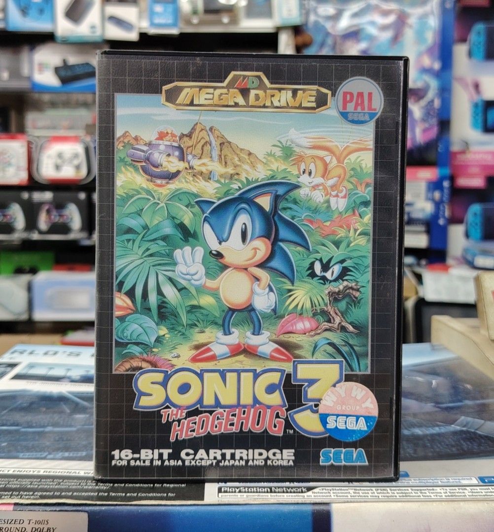 Sega Mega Drive Sonic The Hedgehog 3, Video Gaming, Video Games, Others ...