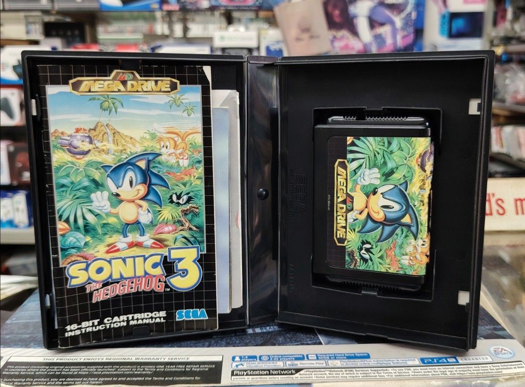 Sega Mega Drive Sonic The Hedgehog 3, Video Gaming, Video Games, Others ...