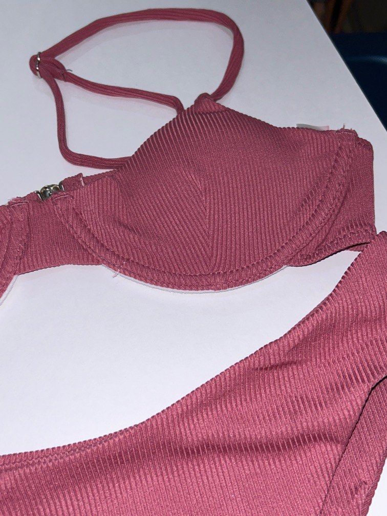 shein mauve pink underwire bikini (Category: Bikinis & Swimsuits) located in Marikina City. Submitted by solarkae (Listing ID 1374459576, Image 2). Description: color is really pretty irl best fits xs-s.
