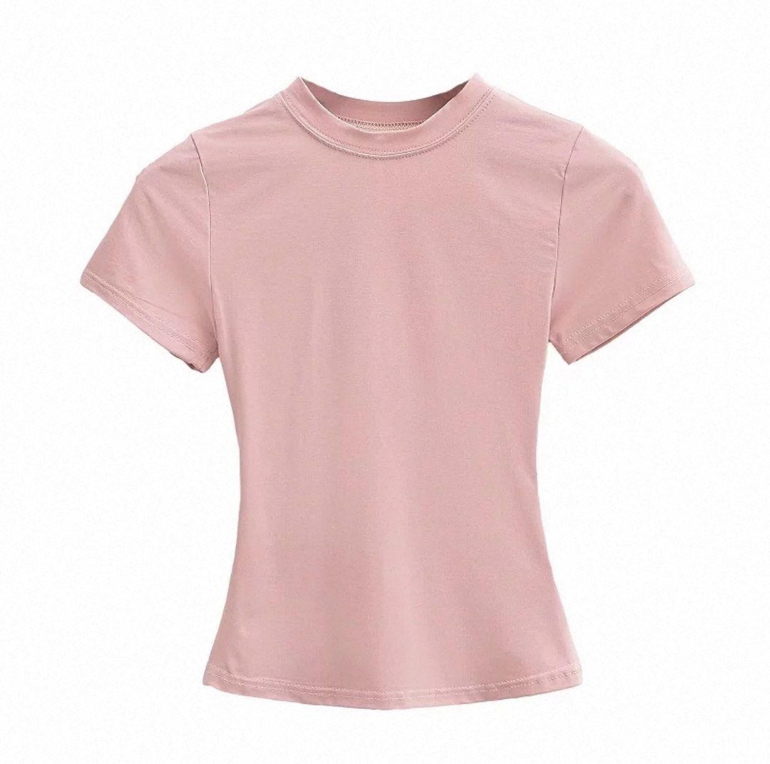 Skims inspired cotton slimming baby tee in dusty rose pink (Category: Shirts) located in Singapore. Submitted by xodbx (Listing ID 1374499753, Image 1). Description: Tagged size L but sizing runs small , fits S-M Stretchy and breathable material , shirt runs true to pic The cutting of this shirt is perfect , gives a slimming waist effect .