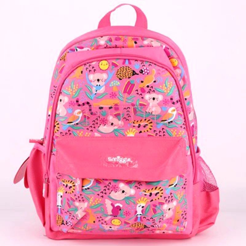 Smiggle School Bag /Smiggle Junior Backpack (Category: Babies & Kids Fashion) located in Singapore. Submitted by lincheungg (Listing ID 1374484940, Image 1). Description: Backpack is 28. Lunchbox bag is $21. Backpack with Lunchbox bag set is $46..