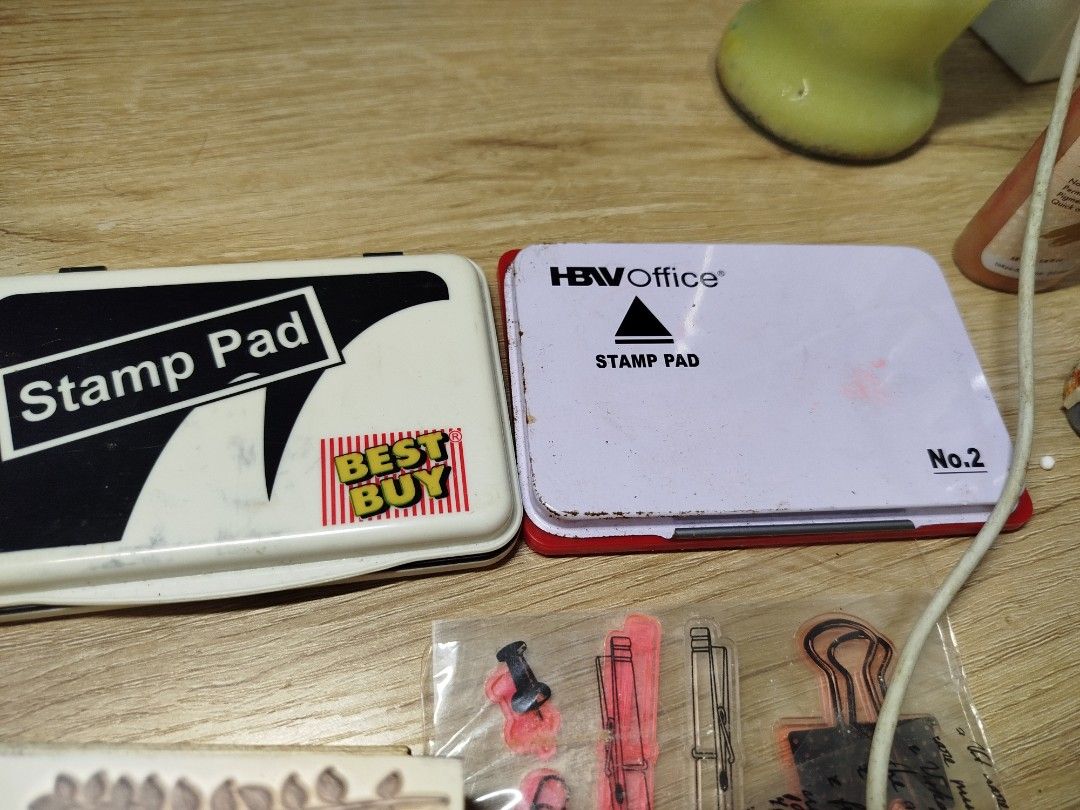 STAMP set (DIY and acrylic set) (Category: Craft Supplies & Tools) located in Mandaluyong City. Submitted by supersale_mnl (Listing ID 1374501687, Image 1). Description: get this whole stamp set supply; -stamp set (the stamp set, acrylic, and stamp pad) -DIY rubber set with tools (make your own stamp - sample stamp made: the circular WN in the photo.