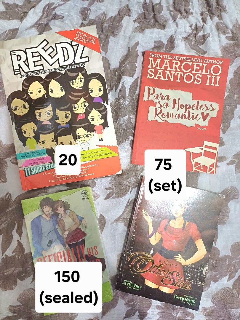 WATTPAD BOOKS FOR SALE (Category: Storybooks) located in Valenzuela. Submitted by kvcarts (Listing ID 1374433583, Image 2). Description: PRICES ON THE PICTURE. DM ME IF INTERESTED!!! 23:11 SOLD!!!.