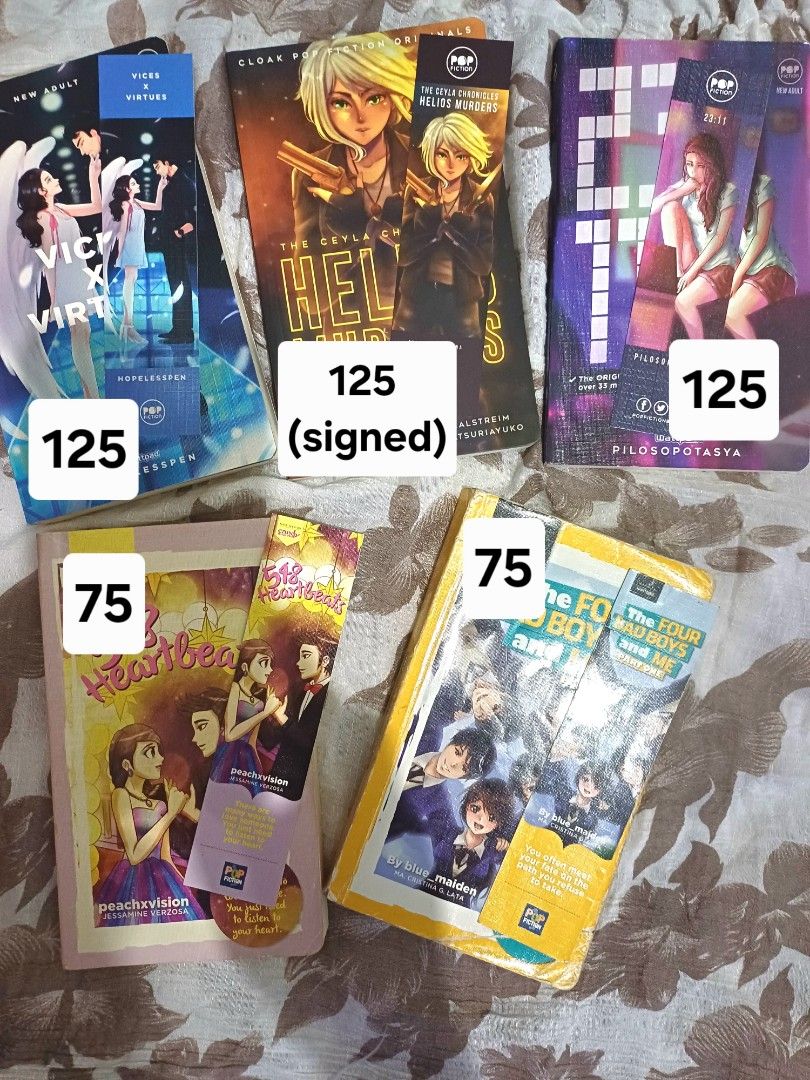 WATTPAD BOOKS FOR SALE (Category: Storybooks) located in Valenzuela. Submitted by kvcarts (Listing ID 1374433583, Image 1). Description: PRICES ON THE PICTURE. DM ME IF INTERESTED!!! 23:11 SOLD!!!.