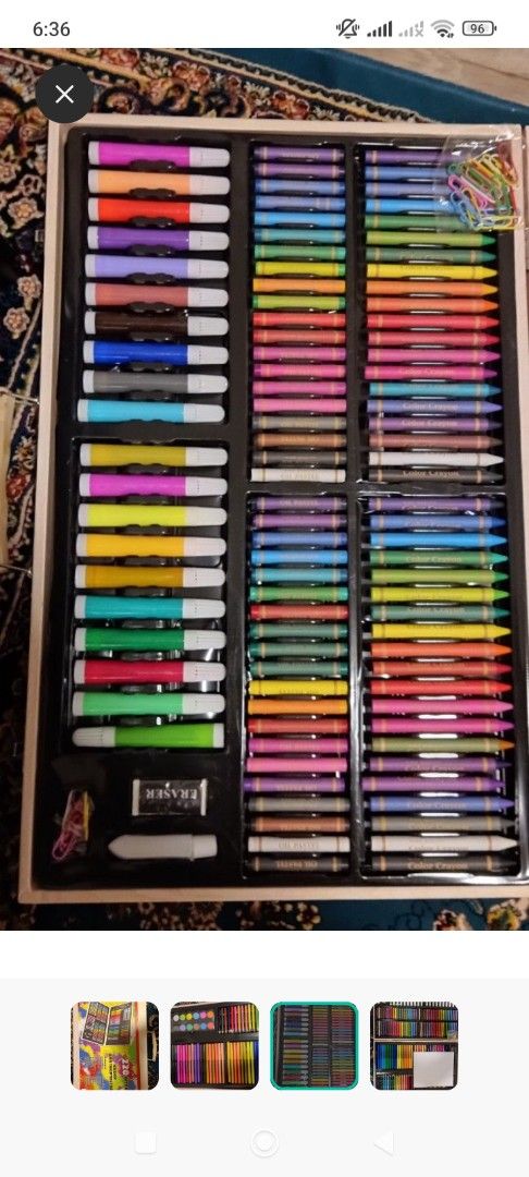 220 coloring - Free Delivery (Category: Garage sale) located in Singapore. Submitted by muhsin914987 (Listing ID 1374514118, Image 2). Description: Kid's coloring box have sketch pen, colour pencil, water colour and etc.