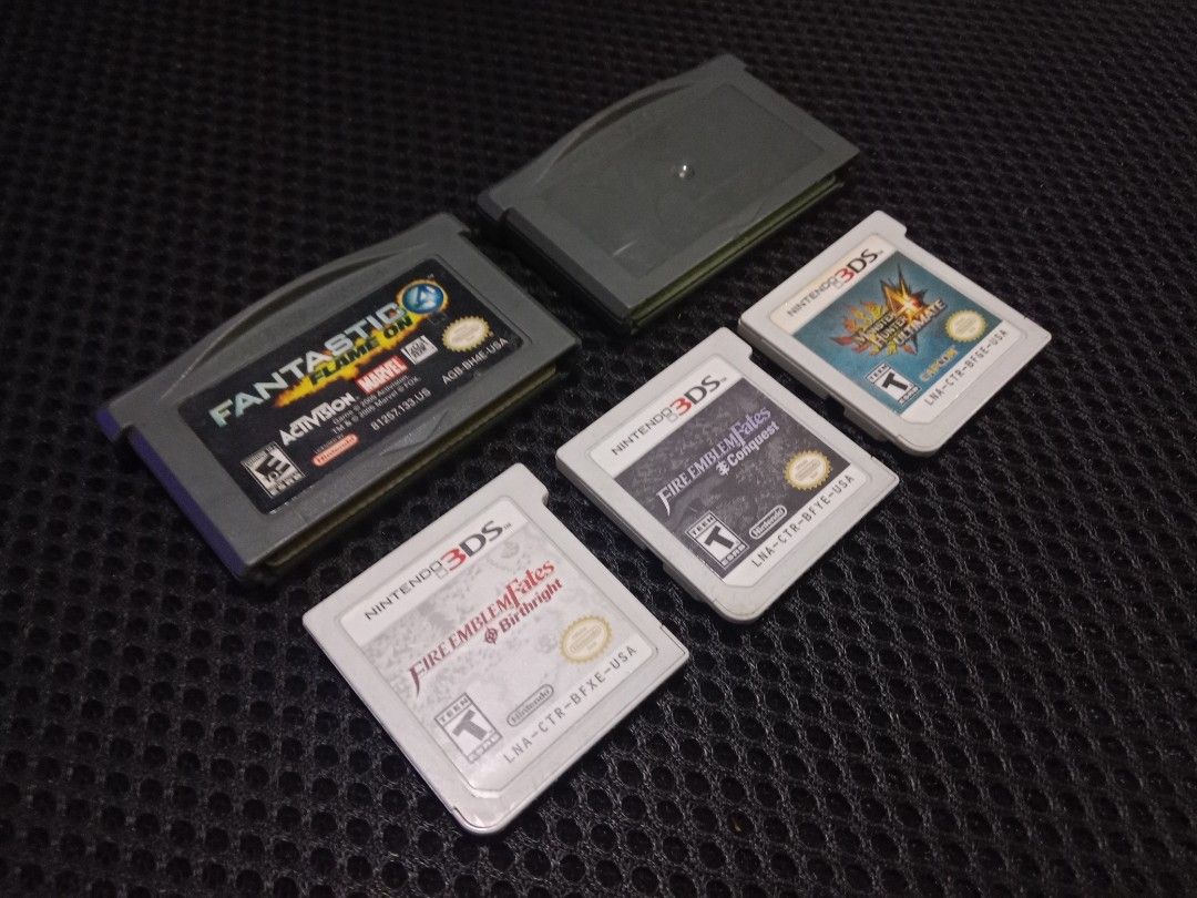 3DS AND GBA CART GAMES (Category: Nintendo) located in Quezon City. Submitted by rgsph140 (Listing ID 1374648749, Image 1). Description: All Working Tested 💯 Description Items: GBA and 3DS Cart Games Pricelist: 400-Fantastic 4 Flame On (USA) 1000-Mario Golf Advance Tour (USA) (No Label) 1200-Monster Hunter Ultimate 4 (USA) SOLD-Fire Emblem Fates Conquest (USA) SOLD-Fire Emblem Fates Birthright (USA) Delivery Transaction: (+shipping fee) •Lalamov